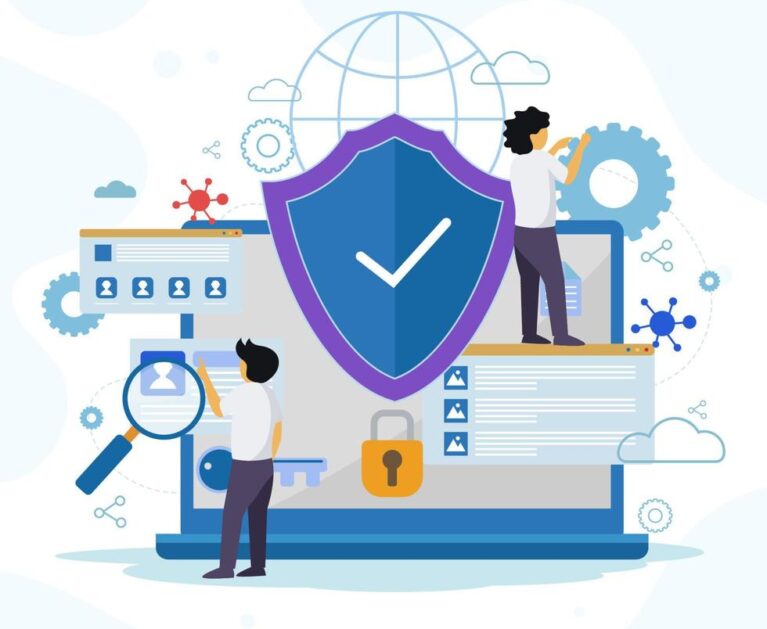 cyber-security-with-flat-design-free-vector